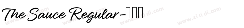 The Sauce Regular字体转换